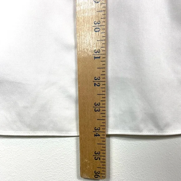 Charles Tyrwhitt Men's Long Sleeve Button Down White Shirt Non-Iron 16.5/34 - Picture 8 of 11